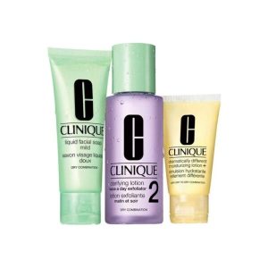 Ù¾Ú© Ù¾ÙˆØ³Øª Ø®Ø´Ú© Ùˆ Ù…Ø®ØªÙ„Ø· Ø´Ù…Ø§Ø±Ù‡ 2 Ú©Ù„ÛŒÙ†ÛŒÚ© Clinique 3-Step Type 2 Dry Combination