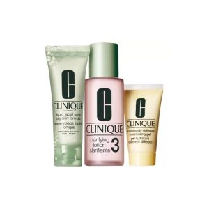 Ù¾Ú© Ù¾ÙˆØ³Øª Ú†Ø±Ø¨ Ùˆ Ù…Ø®ØªÙ„Ø· Ø´Ù…Ø§Ø±Ù‡ 3 Ú©Ù„ÛŒÙ†ÛŒÚ© Clinique 3-Step Type 3 Oily Combination